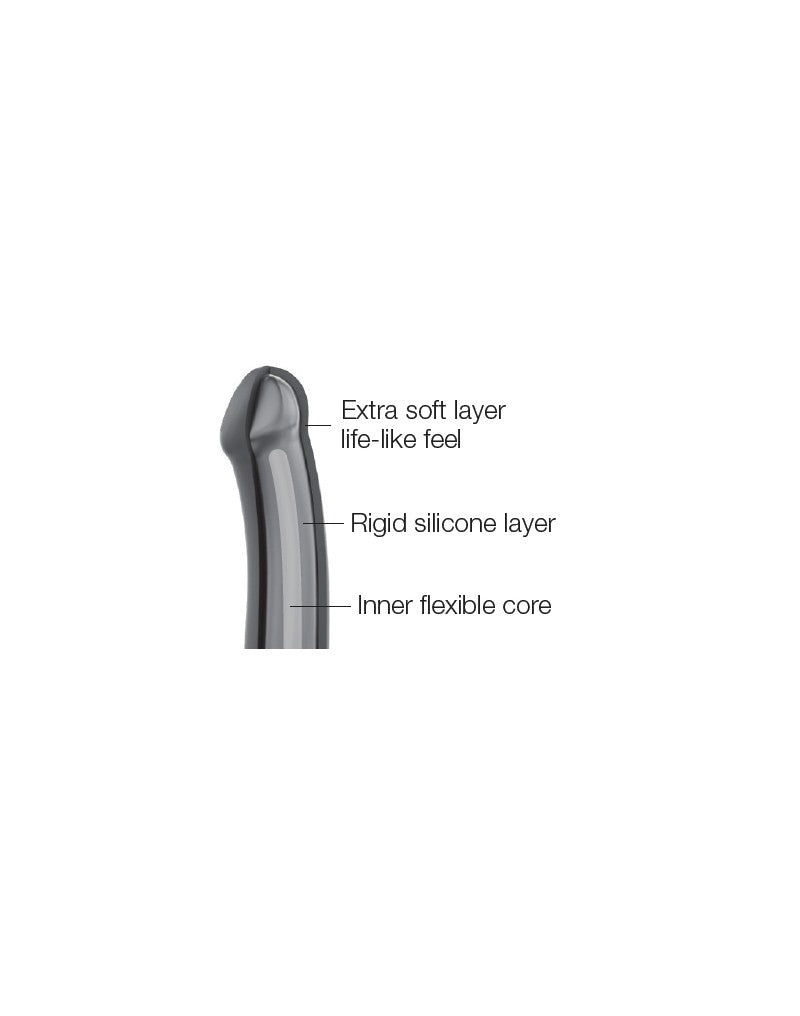 Strap-On-Me - Semi-Realistische Dildo Met Zuignap - Zwart-Laced-up.nl
