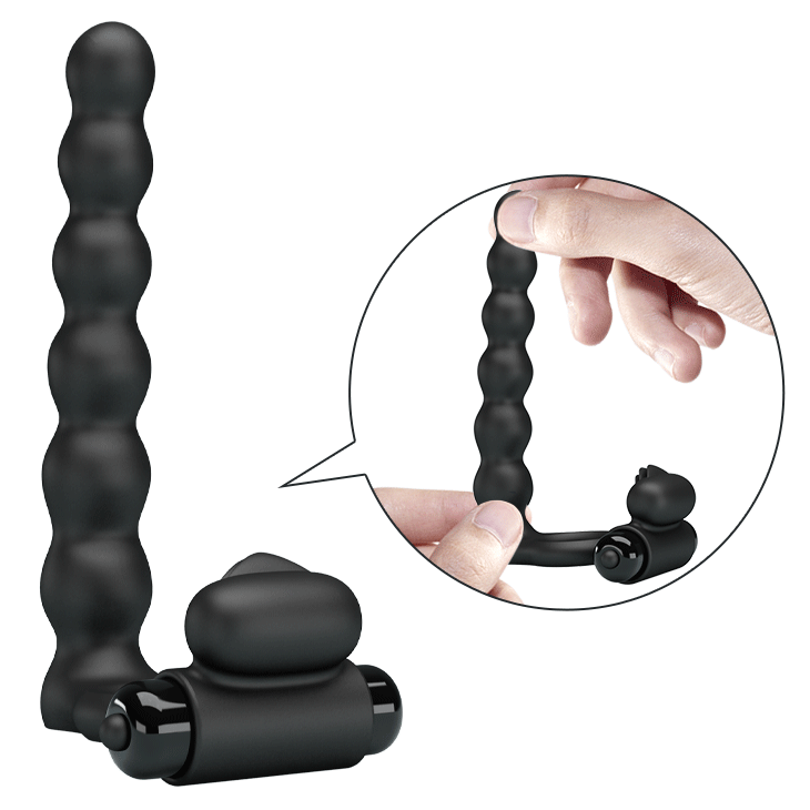 Pretty Love - Hercules - Vibrerende Cockring Met Buttplug - Zwart-Laced-up.nl