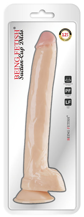 Being Fetish - PVC Dildo 12.5" flesh-Erotiekvoordeel.nl