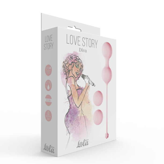 Lola Games - Love Story Diva - Vaginale Balletjes - Tea Rose-Erotiekvoordeel.nl