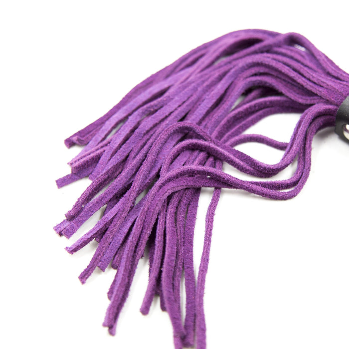 Smart Moves - Leather flogger 27cm purple-Erotiekvoordeel.nl