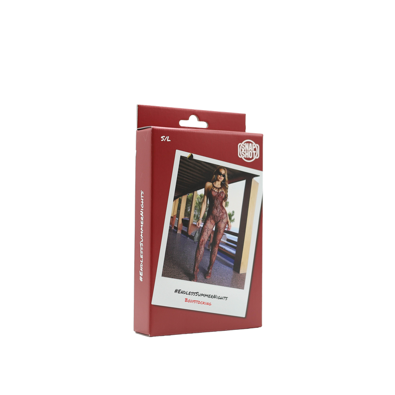 Snapshot - #endlesssummernights - Bodystocking - One Size - Wijnrood-Erotiekvoordeel.nl