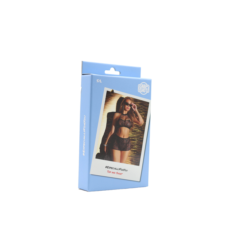 Snapshot - #especiallyforyou - Top en Short - One Size - Zwart-Erotiekvoordeel.nl