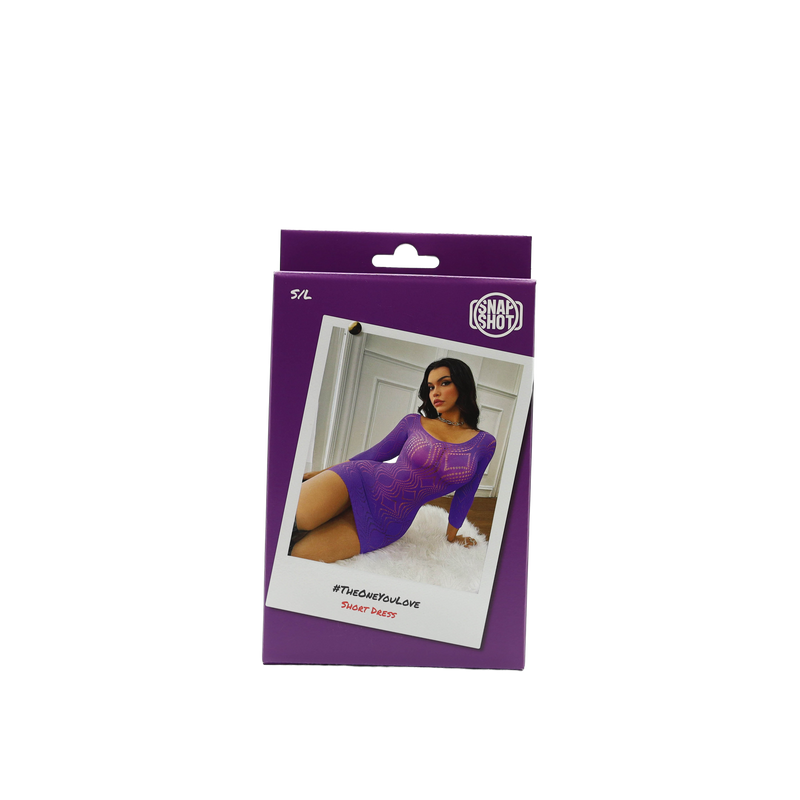 Snapshot - #theoneilove - Sexy Kort Jurkje - One Size - Paars-Erotiekvoordeel.nl