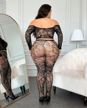 Snapshot - Top en Panty - Maat XL/XXL - Zwart-Erotiekvoordeel.nl