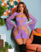 Snapshot - #prettyinpurple - Sexy Kanten Jurkje met Schoudertop - Lila-Erotiekvoordeel.nl
