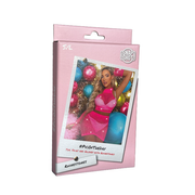 Snapshot - #picoftheday - Visnet Rokje, Topje en Handschoenen met Strass steentjes - One Size - Hot Pink-laced-up.nl