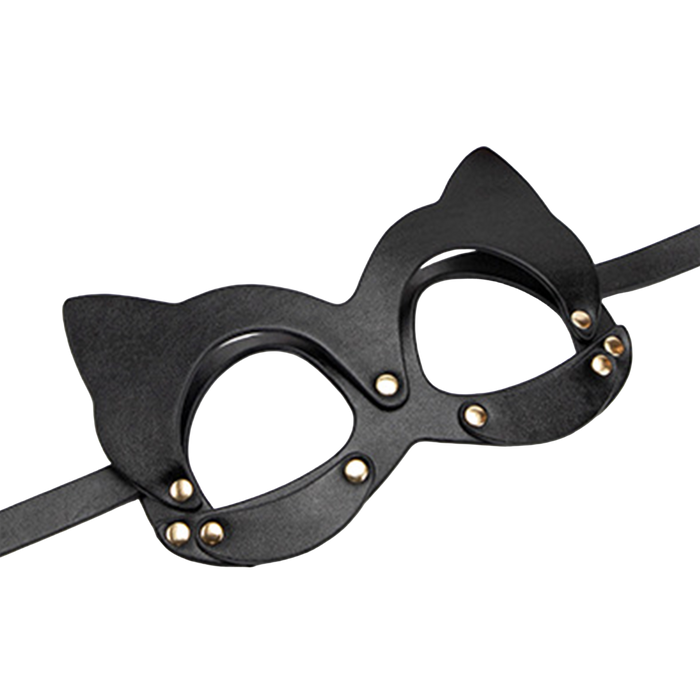 Smart Moves - Kattenmasker met Studs - Zwart-Erotiekvoordeel.nl