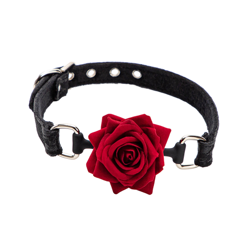 Smart Moves - Rose Ballgag Zwart-Erotiekvoordeel.nl