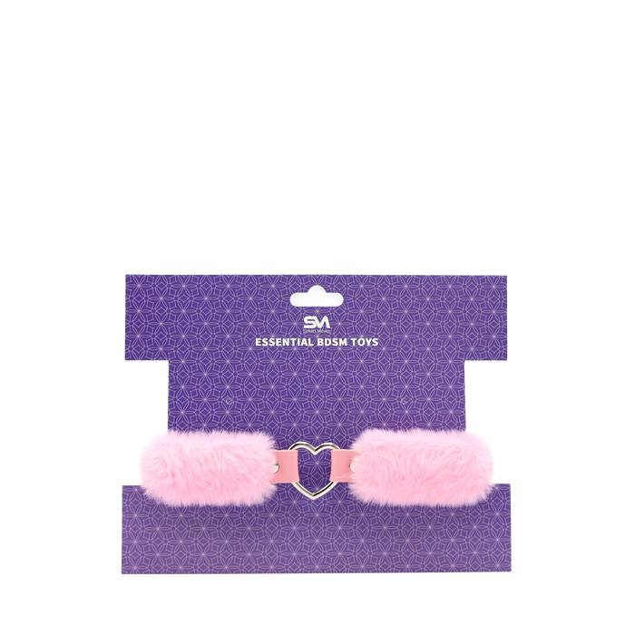 Smart Moves - Love Collar - Kunstbont - Hartvormige Ring - Roze-Erotiekvoordeel.nl