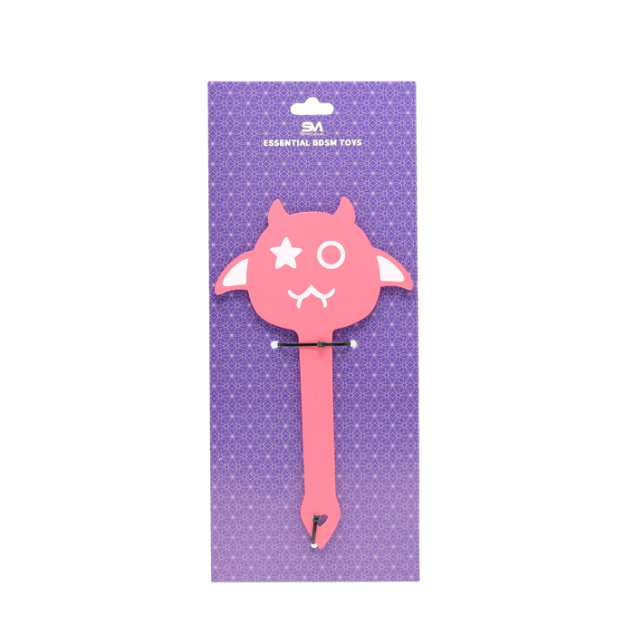 Smart Moves - Naughty Devil Paddle - Roze/Wit-Erotiekvoordeel.nl
