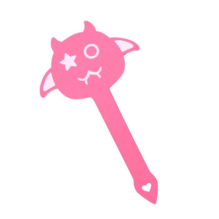 Smart Moves - Naughty Devil Paddle - Roze/Wit-Erotiekvoordeel.nl