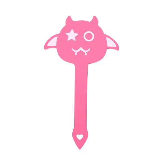 Smart Moves - Naughty Devil Paddle - Roze/Wit-Erotiekvoordeel.nl