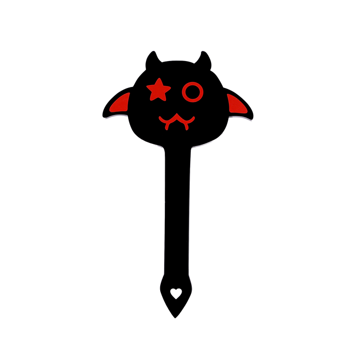 Smart Moves - Naughty Devil Paddle - Zwart/Rood-Erotiekvoordeel.nl