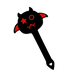 Smart Moves - Naughty Devil Paddle - Zwart/Rood-Erotiekvoordeel.nl