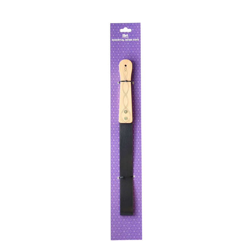 Smart Moves - Slapper met Houten Handvat -36 cm - Zwart