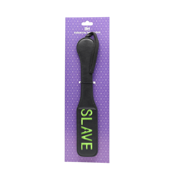 Smart Moves - Paddle SLAVE - Zwart/Glow-in-the-Dark-Erotiekvoordeel.nl