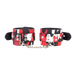 Smart Moves - Handboeien in Camouflage Print - PU Leer - Rood/Zwart/Wit-Erotiekvoordeel.nl