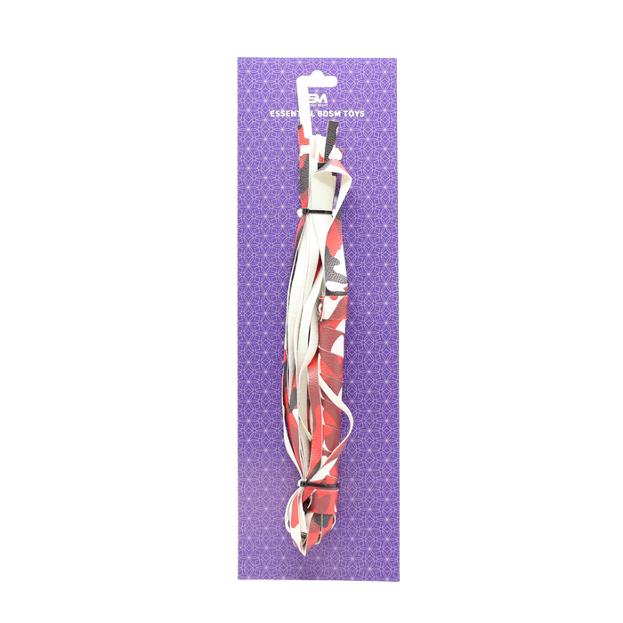 Smart Moves - Flogger in Camouflage Print - PU Leer - Rood/Zwart/Wit-Erotiekvoordeel.nl
