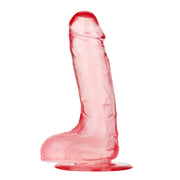 Being Fetish - TPR Dildo - 18 cm - Transparant Roze-laced-up.nl