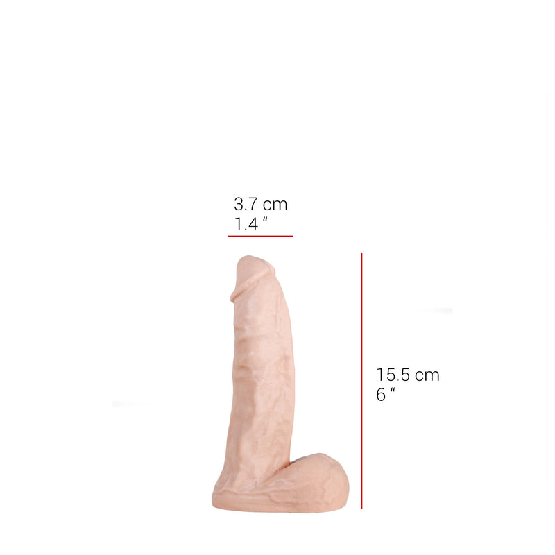 515 line - Dildo - 14.5 x 3.7 cm - Lichte Huidskleur-Laced-up.nl