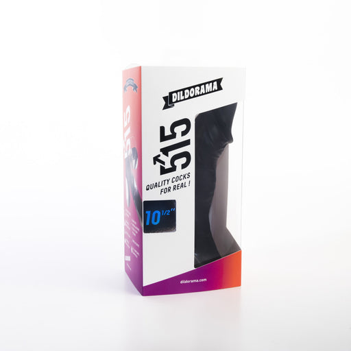 515 line - Dildo - 27 x 6 cm - Met Zuignap - Zwart-Laced-up.nl