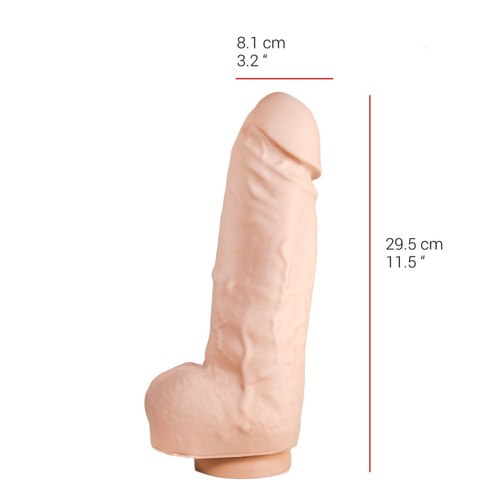 515 line - Dildo - 29.5 x 8.1 cm - Met Zuignap - Lichte Huidskleur-Erotiekvoordeel.nl