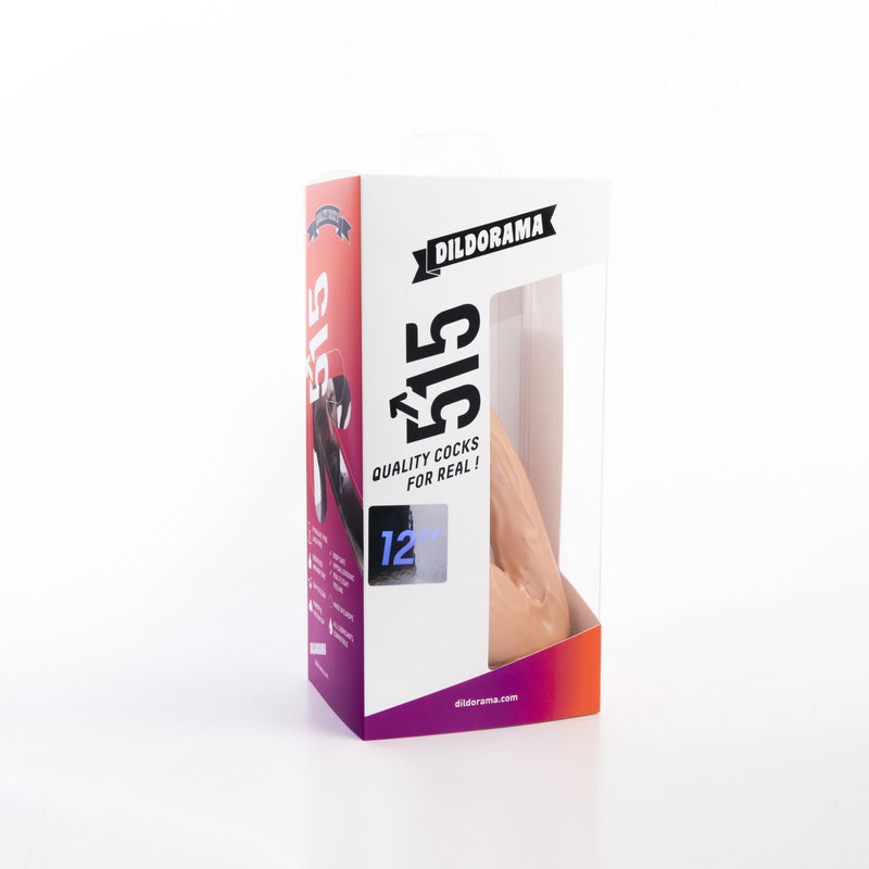 515 line - Dildo - 30.5 x 3.3 cm - Met Zuignap - Lichte Huidskleur-Laced-up.nl