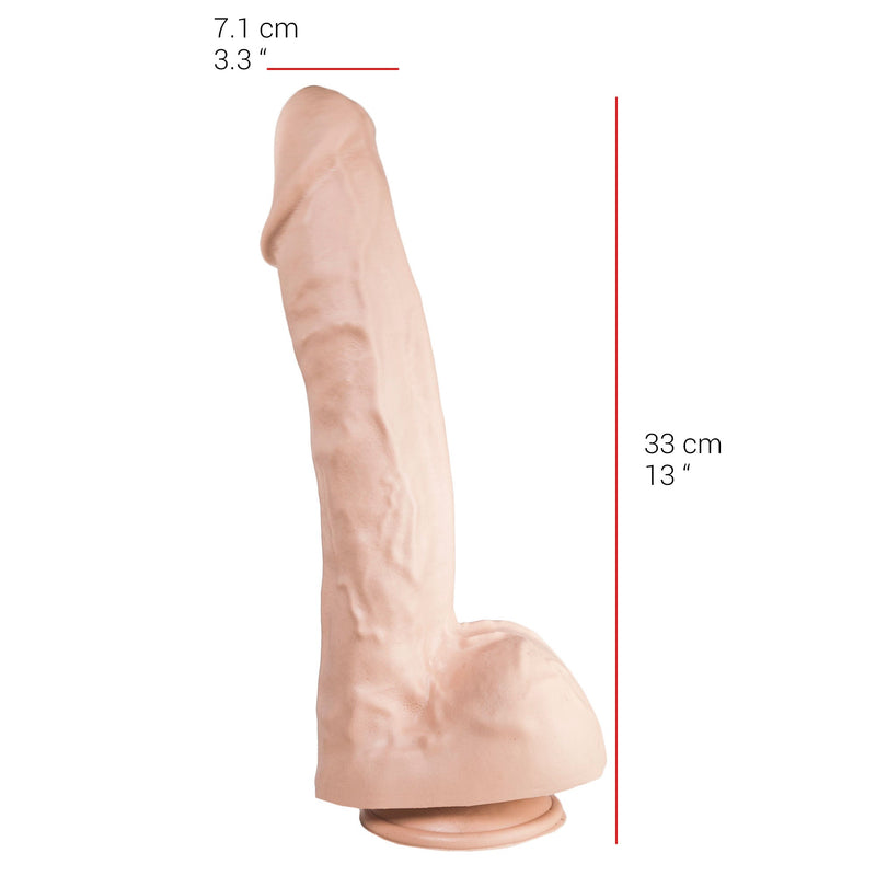 515 line - Dildo - 35 x 7.1 cm - Met Zuignap – Lichte Huidskleur-Laced-up.nl