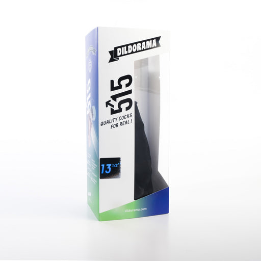 515 line - Dildo - 35 x 7.1 cm Met Zuignap – Zwart-Laced-up.nl