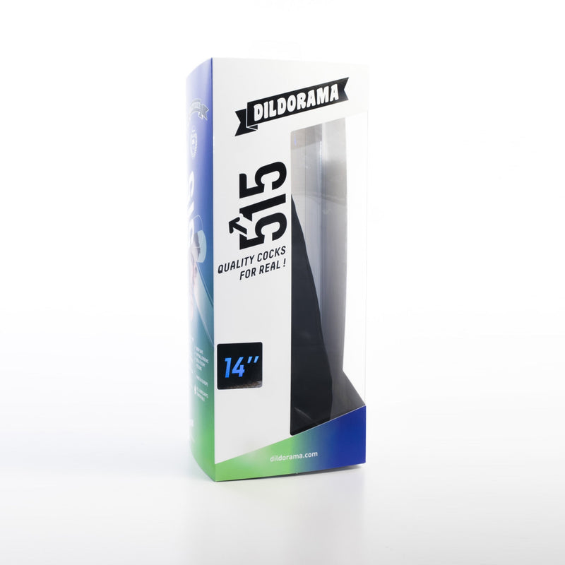 515 line - Dildo - 36 x 8.2 cm - Met Zuignap - Zwart-Laced-up.nl