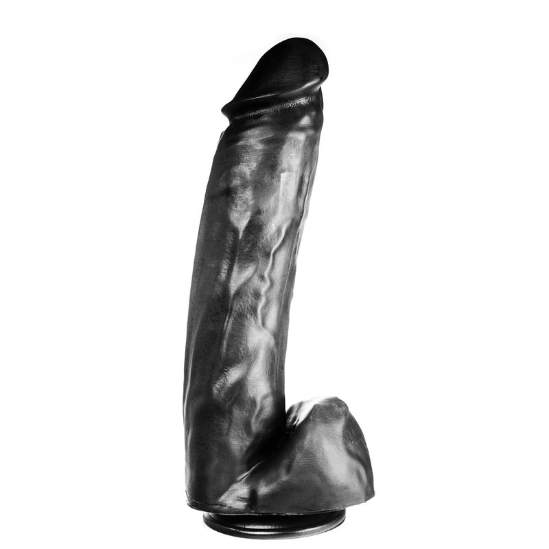515 line - Dildo - 36 x 8.2 cm - Met Zuignap - Zwart-Laced-up.nl