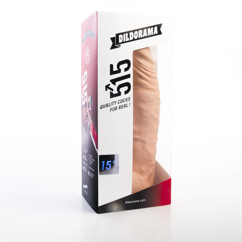 515 line - Dildo - 38 x 9 cm - Met Zuignap - Lichte Huidskleur-Laced-up.nl