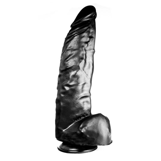 515 line - Dildo - 38 x 9 cm Met Zuignap - Zwart-Laced-up.nl