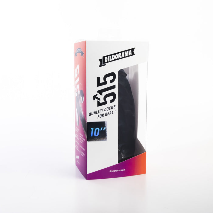 515 line - Dildo - Met Zuignap - 26,5 x 6 cm - Zwart-Laced-up.nl