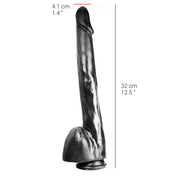 515 line - Dildo - Met Zuignap 32 x 4.1 cm - Zwart-Laced-up.nl