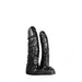515 line - Dubbele Dildo - 18 & 13 cm - Zwart-Laced-up.nl