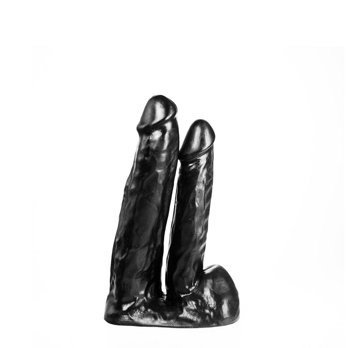 515 line - Dubbele Dildo - 20.5 en 14 cm - Zwart-Laced-up.nl