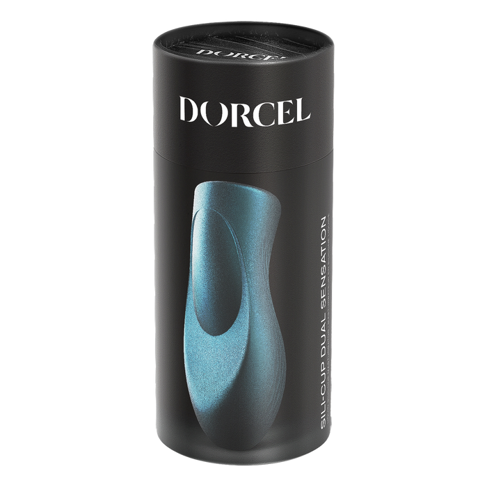 Dorcel - Sili-Cup - Dual Sensation Masturbator - Siliconen - Blauw Metallic