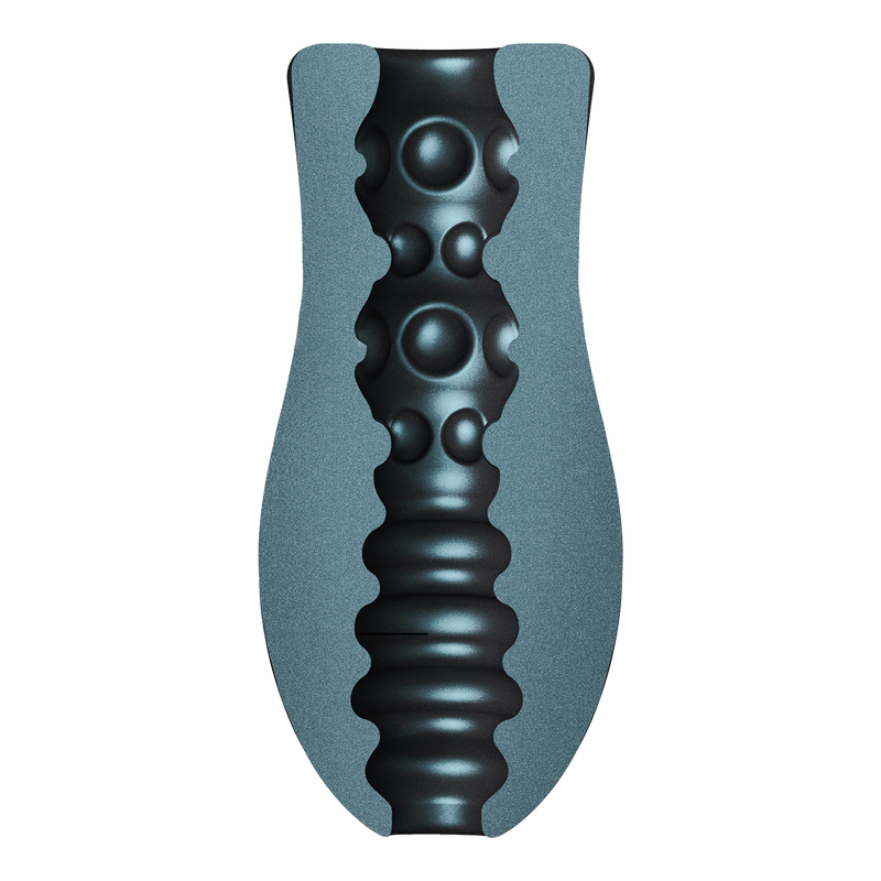 Dorcel - Sili-Cup - Dual Sensation Masturbator - Siliconen - Blauw Metallic