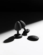 Dorcel - Vibrerende Geisha Infinite Buttplug met Bewegende Metalen Kogel - Zwart - Met Afstandsbediening-laced-up.nl