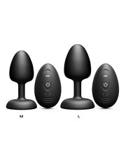 Dorcel - Vibrerende Geisha Infinite Buttplug met Bewegende Metalen Kogel - Zwart - Met Afstandsbediening-laced-up.nl