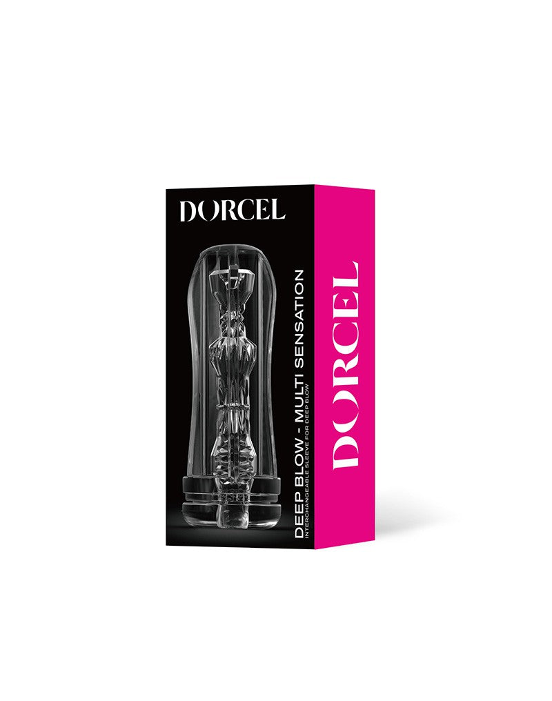 Dorcel - Deep Blow Multi Sensation - Stroker Sleeve For Masturbator - Transparent