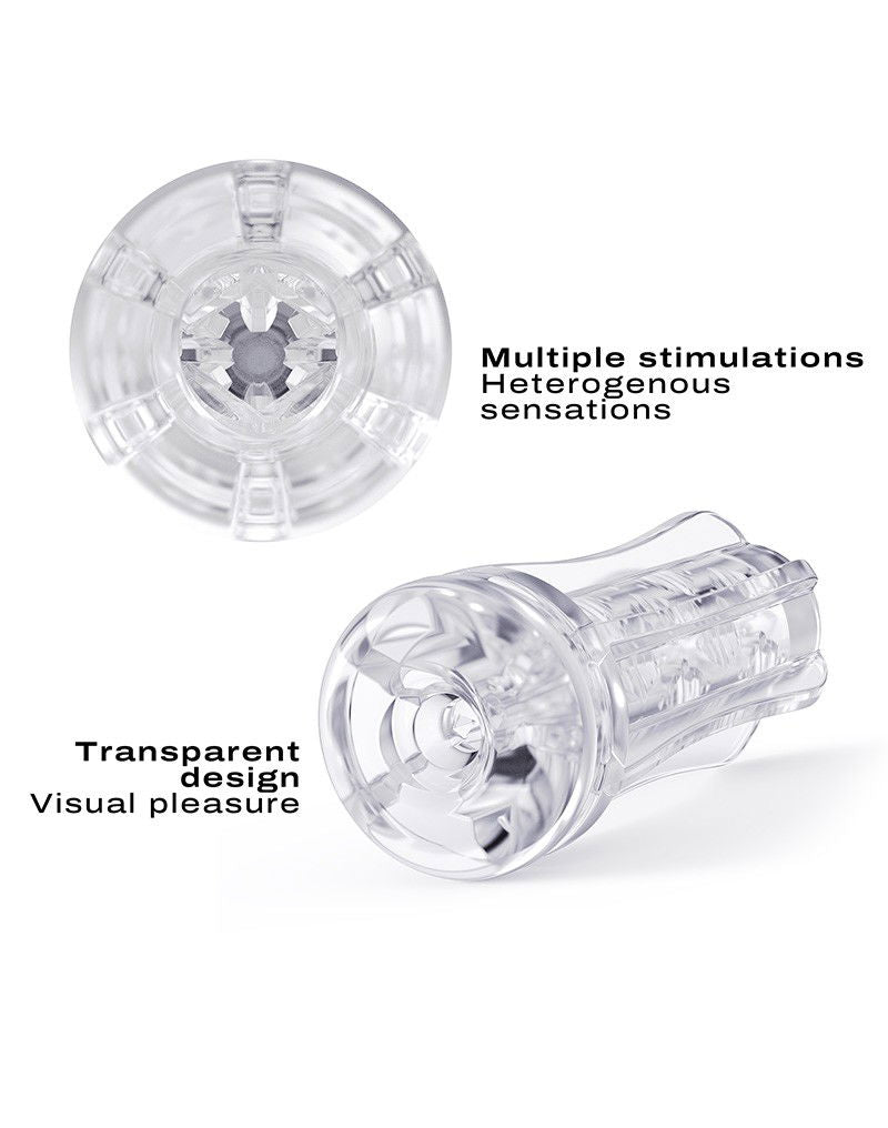 Dorcel - Deep Blow Multi Sensation - Stroker Sleeve For Masturbator - Transparent