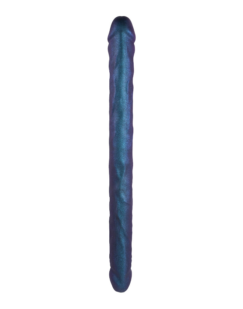 Strap-On-Me - Realistische Dubbele Dildo - Paars Metallic-laced-up.nl