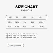 Strap-On-Me - Fabulous - Kunstleren Strapon Harnas - Passend van XS t/m XXL - Zwart Lak-Erotiekvoordeel.nl