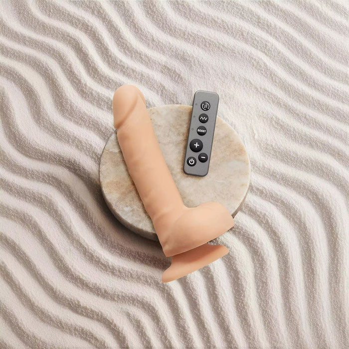 Strap-On-Me - Roterende & Vibrerende Realistische Dildo - Lichte Huidskleur-Erotiekvoordeel.nl