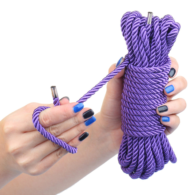 Being Fetish - Magic Touch Deluxe Silky Bondagetouw - 10 meter - Paars-laced-up.nl