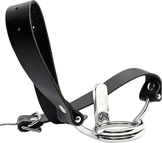 Black Label - Ring Gag met tongspatel - RVS-laced-up.nl