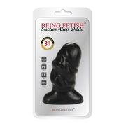 Being Fetish – TPR Dildo - 10,2 cm - Zwart-laced-up.nl
